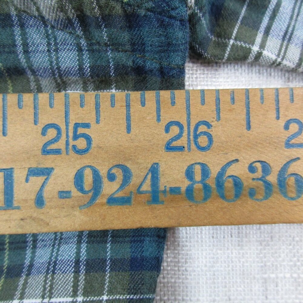 Pendleton Green Blue Plaid Long-Sleeve Button-Down Shirt - Picture 9 of 11